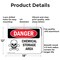 Signmission Chemical Storage Area Danger Sign, Aluminum, 18in W x 12in L, 2PK OS-2PACK-DS-A-1218-L-1629 - alternate 2